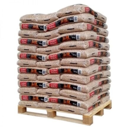 Granulés de Bois WOODSTOCK qualité Premium – 1 Palette de 78 sacs de 15 kg