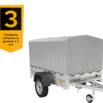 Remorque 750 kg 200 x 125 avec bâche dôme et arceau Garden Trailer 201 KIPP