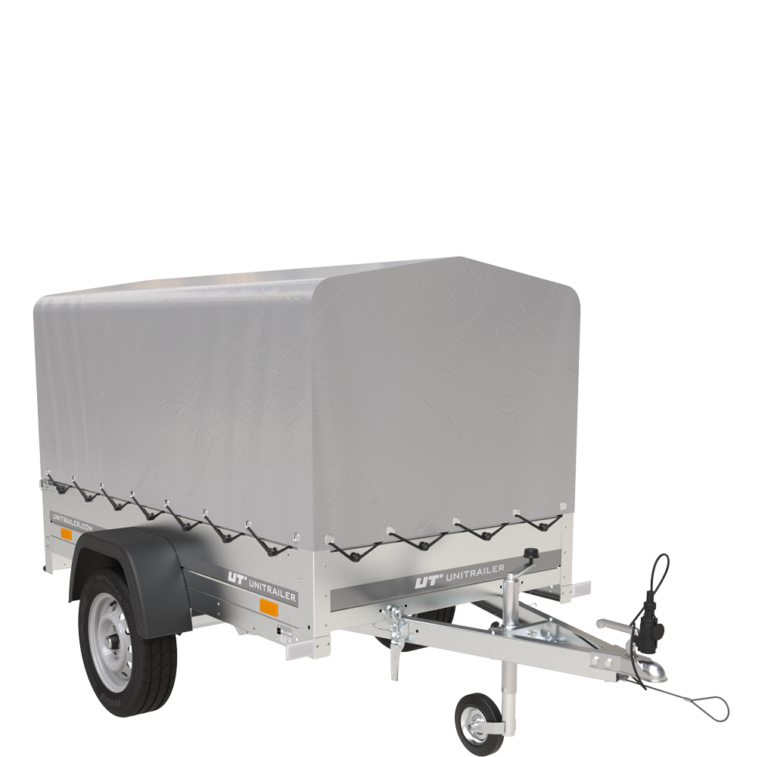 Remorque 750 kg basculante avec bâche dôme Garden Trailer 201 KIPP