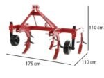 Décompacteur agricole sur tracteur AgriEuro serie 170 type Romagna à 5 dents