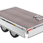 remorque deux essieux 254×151 avec roues unitrailer solid 250/2 dmc 750 kg