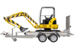 Remorque de chantier pour le transport d’une mini pelle – UNITRAILER STARK 3 260 – Image 3