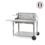 Barbecue charbon grilloir Irissarry Le Marquier sur chariot