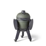 Barbecue kamado Moddern vert pieds alu noir + tablette + roulettes – Image 7
