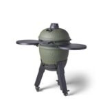 Barbecue kamado Moddern vert pieds alu noir + tablette + roulettes – Image 5
