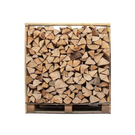 Box 1.50 stères de 30cm bois de chauffage - palette de bois coupé fendu de 1,05m3 chêne / hêtre / Châtaigniers