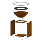 Braséro plancha Oyat BBO 78 cm Storage Corten – Image 5