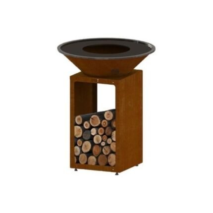 Braséro plancha Oyat BBO 78 cm Storage Corten