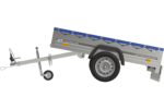 Remorque Garden Trailer 200 Kipp avec roue jockey et bâche plate bleue