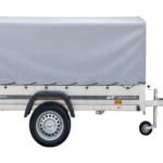 Remorque routière avec bâche haute, arceau et roue jockey 230×125 Garden Trailer 230 KIPP