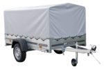 Remorque routière avec bâche haute, arceau et roue jockey 230×125 Garden Trailer 230 KIPP – Image 5