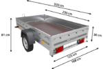 Remorque pour auto 230 x 125 cm Garden Trailer 230 KIPP – Image 8