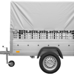 Remorque tôle Garden Trailer 200 KIPP 200×106 cm [avec rehausses grillagées, bâche haute et arceau