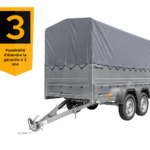 Remorque voiture 2 essieux UNITRAILER GARDEN TRAILER 264/2 KIPP