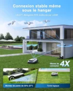 ECOVACS Goat A1600 RTK Robot Tondeuse sans Fil périphérique 1600 m², Navigation RTK+Vision, Charge Rapide 45 Min, Auto-Cartographie – Image 4