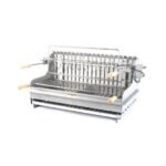 Grilloir avec tournebroche Le Marquier Irissary inox à poser ou encastrer