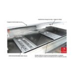 Plancha Planet Chef 80 Lisse inox 3 brûleurs 78 x 40 gaz – Image 2