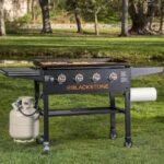 Plancha gaz Blackstone 36" sur chariot + couvercle – Image 3