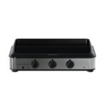 Plancha gaz Enosign 80 inox et noir 3 brûleurs 69 x 40 + capot – Image 8