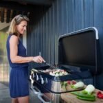 Plancha gaz Enosign 80 inox et noir 3 brûleurs 69 x 40 + capot – Image 5