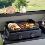 Plancha gaz Forge Adour Modern 60 acier noir 2 brûleurs 60 x 40 – Image 2