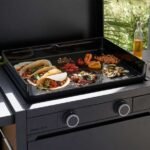 Plancha gaz Forge Adour Modern 60 acier noir 2 brûleurs 60 x 40 – Image 3