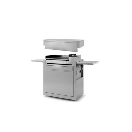 Plancha gaz Forge Adour Premium 60 inox sur chariot + capot