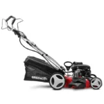 Tondeuse à gazon essence 165cc 6cv, démarrage électrique 4 temps automotrice, lame 460mm, panier de 55L - Greencut GLM770XE – Image 3