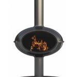 Poêle à bois BRIO sur pied – INVICTA