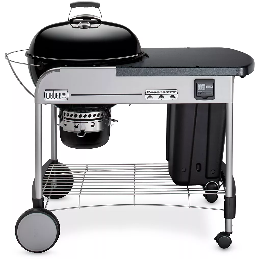 0077924129575_h_f_l_0.webp Barbecue charbon WEBER Performer premium GBS Black sur chariot 57 cm – Image 1