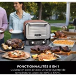 Four à pizza électrique NINJA Woodfire OO101EU orange inox, 1 pizza 30 cm, préchauffage 15 min, jusqu'à 370°C – Image 12