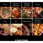 Four à pizza électrique NINJA Woodfire OO101EU orange inox, 1 pizza 30 cm, préchauffage 15 min, jusqu'à 370°C – Image 6