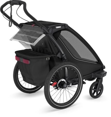 Remorque de vélo ​Thule pour 1 Enfant - Chariot Sport 2 Single - noir