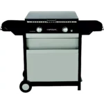 Plancha gaz CAMPINGAZ BLUE FLAME EXLD 2 brûleurs sur chariot, 60x40 cm – Image 7