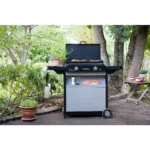 Plancha gaz CAMPINGAZ BLUE FLAME EXLD 2 brûleurs sur chariot, 60x40 cm – Image 4