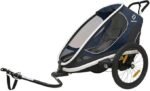 Remorque velo enfant 2 places Hamax Outback - navy / white – Image 3