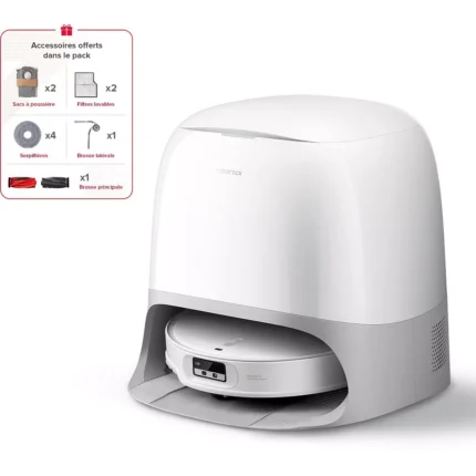 Robot Aspirateur Laveur ROBOROCK Qrevo Curv 2 ProX Blanc