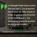 Expresso Broyeur DELONGHI ECAM450.65.S Eletta Explore Argent – Image 12