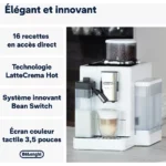 Expresso Broyeur DELONGHI FEB4455.W Rivelia Latte Blanche – Image 3