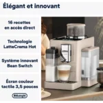 Expresso Broyeur DELONGHI FEB4455.BG Rivelia Latte Beige – Image 8