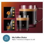 Expresso Broyeur PHILIPS EP1220/00 Noir Mat série 1200 – Image 9