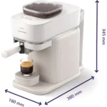 Machine à expresso PHILIPS Baristina BAR300/00 cafetière à grain Blanche – Image 7