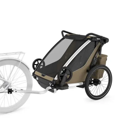 Thule remorque velo pour 2 Enfants - Chariot Cross 2 Double - faded khaki