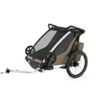 Thule remorque velo pour 2 Enfants - Chariot Cross 2 Double - faded khaki – Image 6