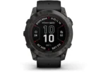 Montre Garmin Fenix 7X Pro Sapphire Solar Titane + bracelet silicone kaki – Image 9