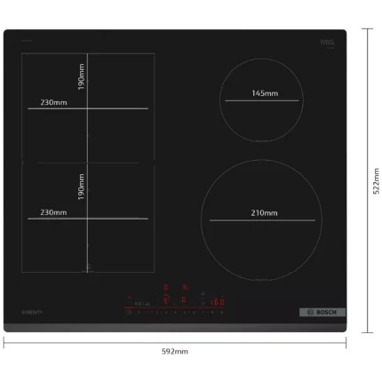 Plaque induction BOSCH PIX63SHC1F Serenity FlexInduction