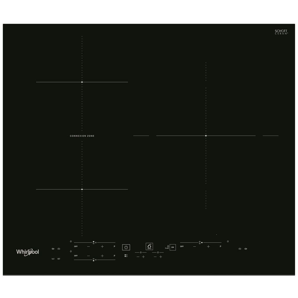 Plaque-induction-WHIRLPOOL-WBB3760BF.jpg Plaque induction WHIRLPOOL WBB3760BF 56cm Connection Zone – Image 1