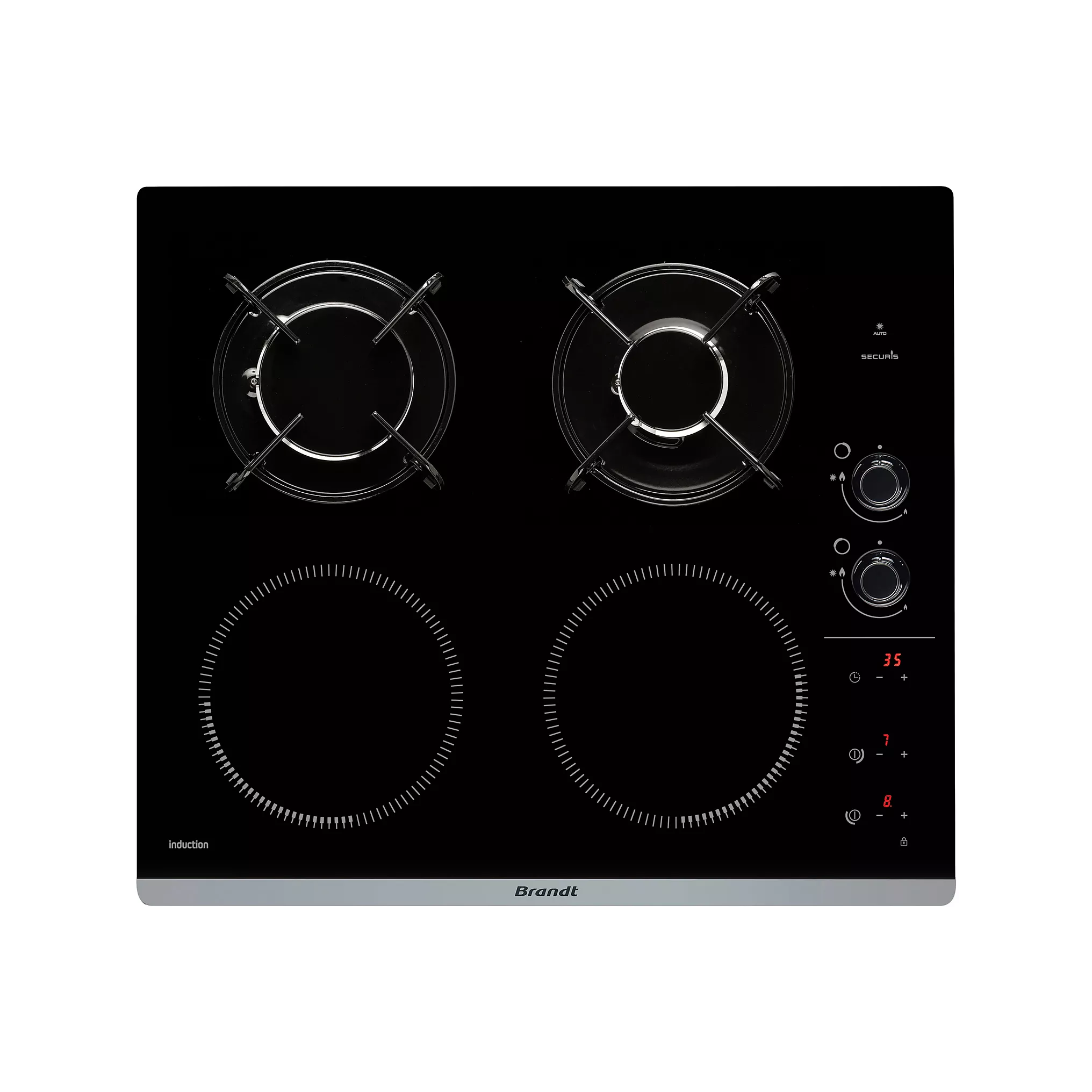 Plaque-mixte-induction-gaz-BRANDT-BPI6413BM-4.webp Plaque mixte induction gaz BRANDT BPI6413BM – Image 1