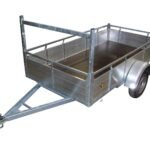 Remorque 200x125 cm aluminium simple essieu