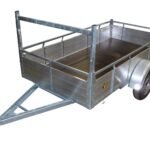 Remorque 257x132 cm aluminium simple essieu